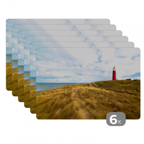 Premium placemats (6 stuks) - Strand - Vuurtoren - Duin - 45x30 cm-thumbnail-1