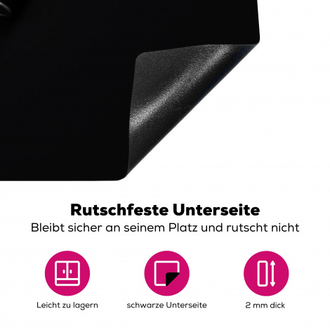 Herdabdeckplatte - Schwarz - Kamera - Design - Weiß-4