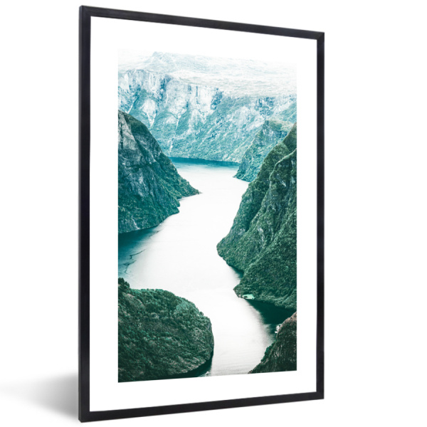 Fotolijst - 20x30 cm - Bergen in spiegelbeeld - Lijst 4