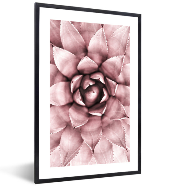 Fotolijst - 20x30 cm - Roze bloemenkunst - Lijst 4