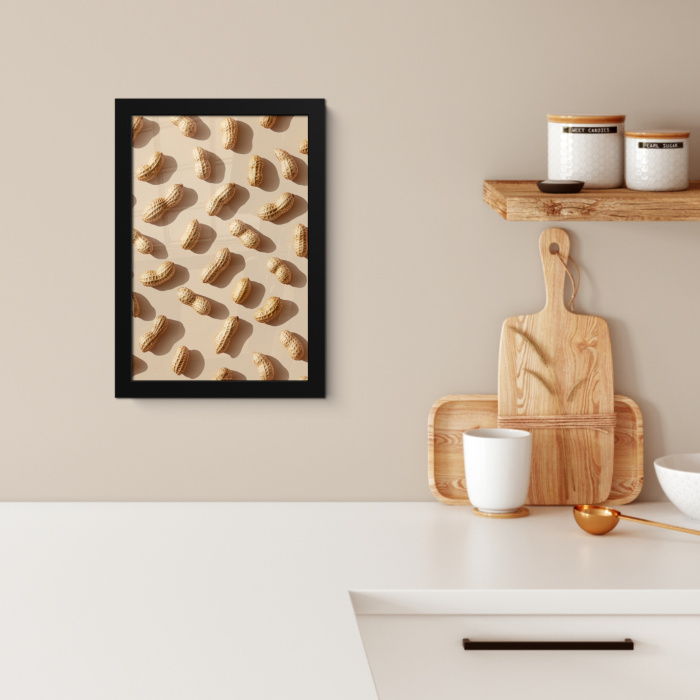 Pinda's - Patroon - Beige KitchenYeah - Keuken - Fotolijst klein -sfeer1