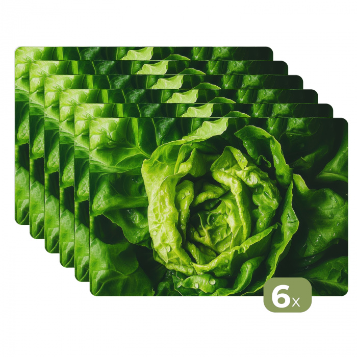 Groente - Sla - Groen Placemat vinyl groot -zzsfeer3_Kitchenyeah-website
