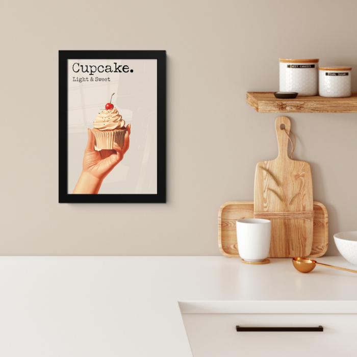 Cupcake - Zoet - Kers KitchenYeah - Keuken - Fotolijst klein -sfeer1