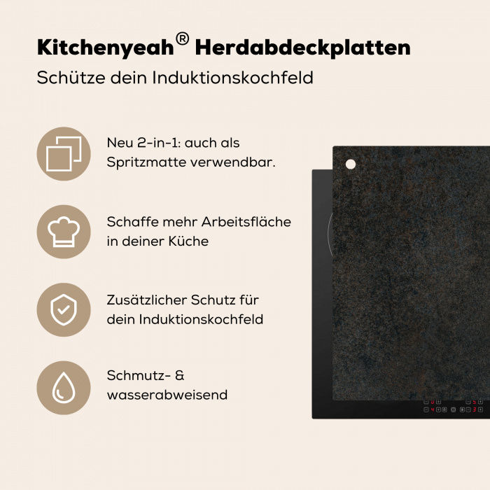 Eeuwenoude Betonpatina Inductie beschermer vinyl 3mm klein -zzzzzzusp-haakje_DE