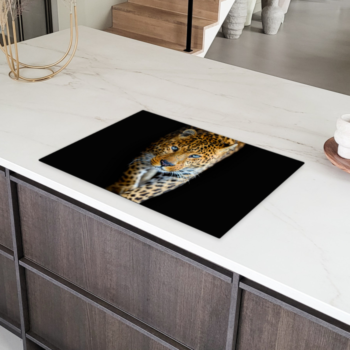 Schemerwandeling van een Luipaard Inductie beschermer vinyl 3mm klein -sfeer8