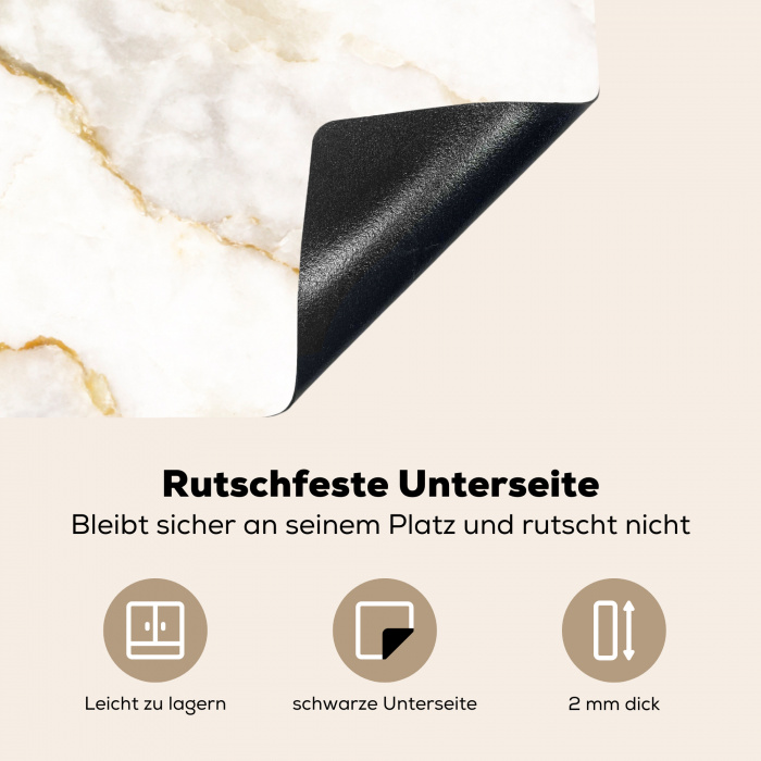 Marmeren Melodie Inductie beschermer vinyl 3mm klein -tsfeer4_DE