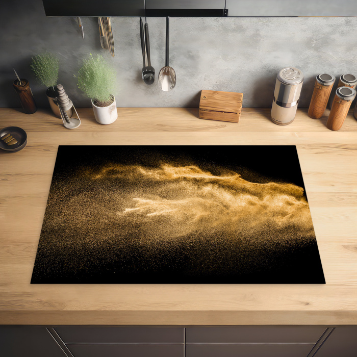 Gouden Zandstorm Inductie beschermer vinyl 3mm klein -sfeer5