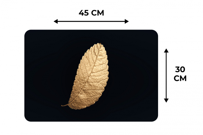 Elegantie in goud Placemat vinyl groot -specs