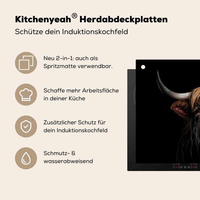 Nachtwacht van de Hooglanden Inductie beschermer vinyl 3mm klein -zzzzzzusp-haakje_DE