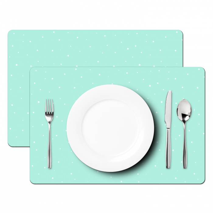 Blauw - Groen - Pastel - Stippen Placemat vinyl groot -zzsfeer2_Kitchenyeah-website