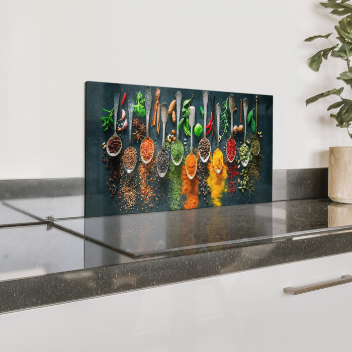 Kruiden - Specerijen - Lepels Spatscherm Aluminium klein -zzproduct_nieuw