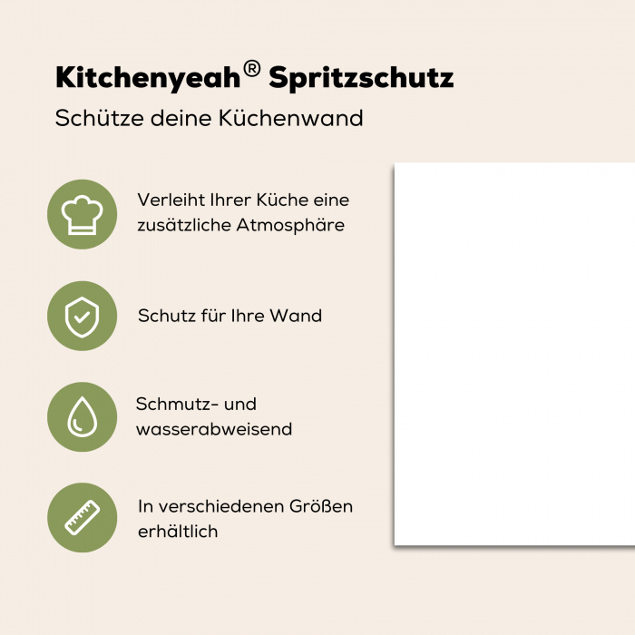 Huisje - Groen - Tekst - Liefdevol Spatscherm Aluminium klein -zdetails_DE