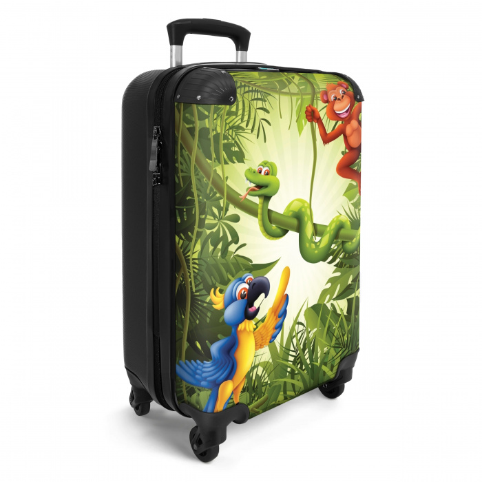 Jolige jungle NBS - Handbagage koffer - Unisex middel -productfoto_3d