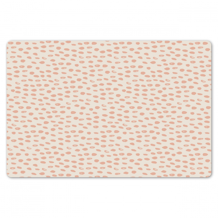 Speelse Terracotta Stippen Placemat vinyl groot -zzsfeer1_Kitchenyeah-website