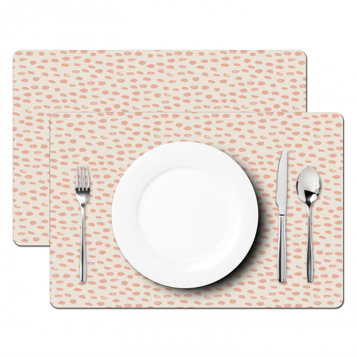 Speelse Terracotta Stippen Placemat vinyl groot -zzsfeer2_Kitchenyeah-website