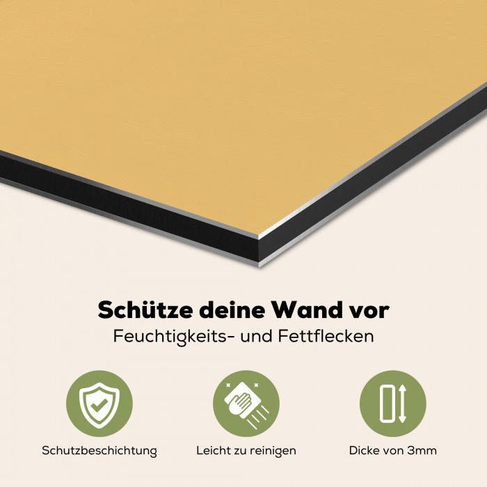 Blikje - Minimalistisch - Blauw - Illustratie Spatscherm Aluminium klein -zcloseup_DE