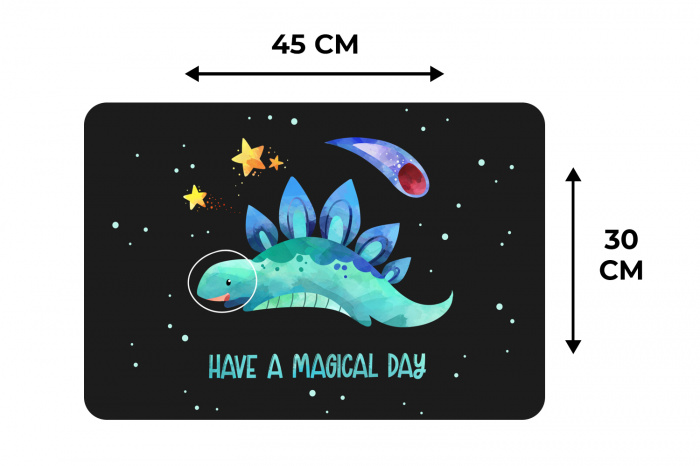 Quotes - Ruimte - 'Have a magical day' - Spreuken - Kind - Jongens - Meisjes - Kinderen Placemat vinyl groot -specs