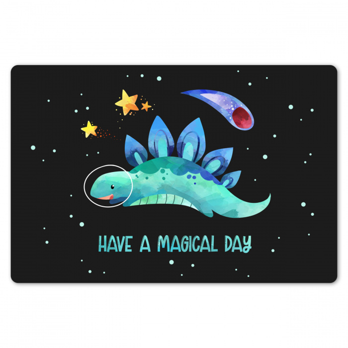Quotes - Ruimte - 'Have a magical day' - Spreuken - Kind - Jongens - Meisjes - Kinderen Placemat vinyl groot -zzsfeer1_Kitchenyeah-website