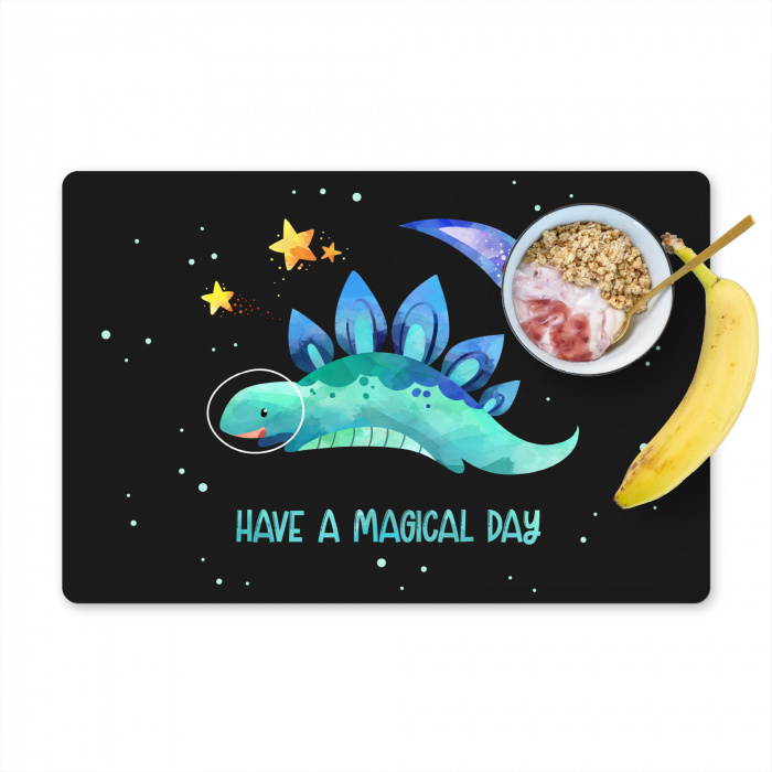 Quotes - Ruimte - 'Have a magical day' - Spreuken - Kind - Jongens - Meisjes - Kinderen Placemat vinyl groot -zzzproduct_Kitchenyeah-website