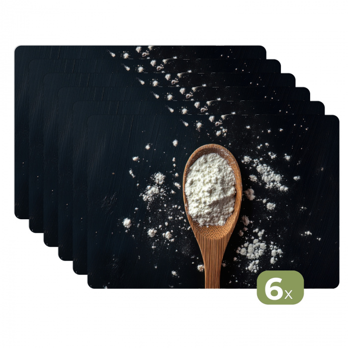 Meel - Hout - Lepel Placemat vinyl groot -zzsfeer3_Kitchenyeah-website