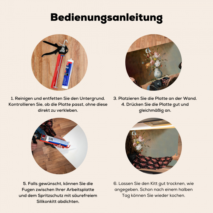 Stilleven Spatscherm Aluminium klein -zgebruik_DE