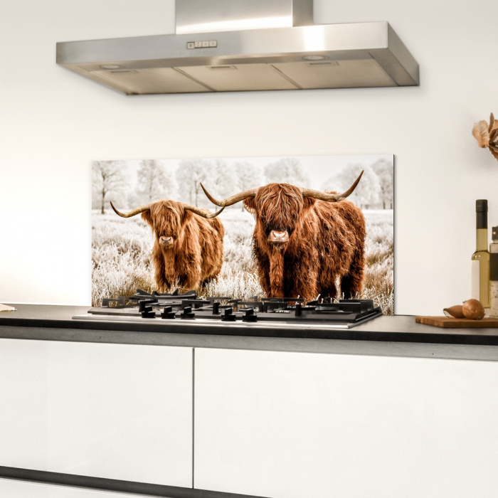 Vorstelijk Duo Spatscherm Aluminium klein -sfeer4