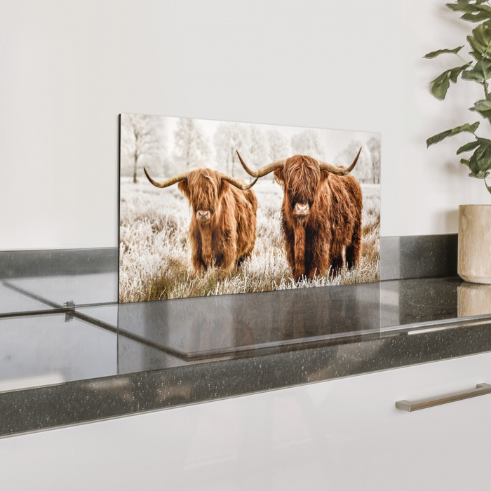 Vorstelijk Duo Spatscherm Aluminium klein -zzproduct_nieuw