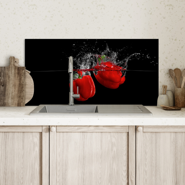 Rode Razernij Onderwater Spatscherm Aluminium klein -sfeer2