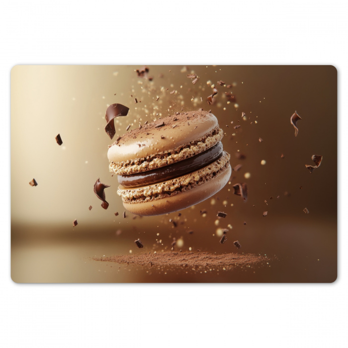 Chocolade - Macarons - Eten - Snoep Placemat vinyl groot -zzsfeer1_Kitchenyeah-website