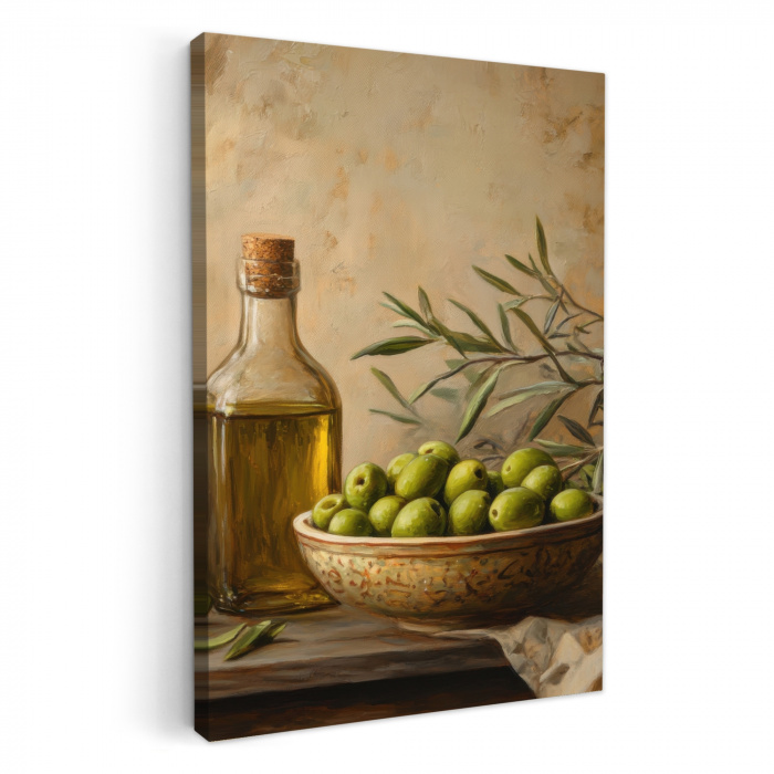 Olijven - Stilleven - Vintage KitchenYeah - Keuken - Canvas klein -3d