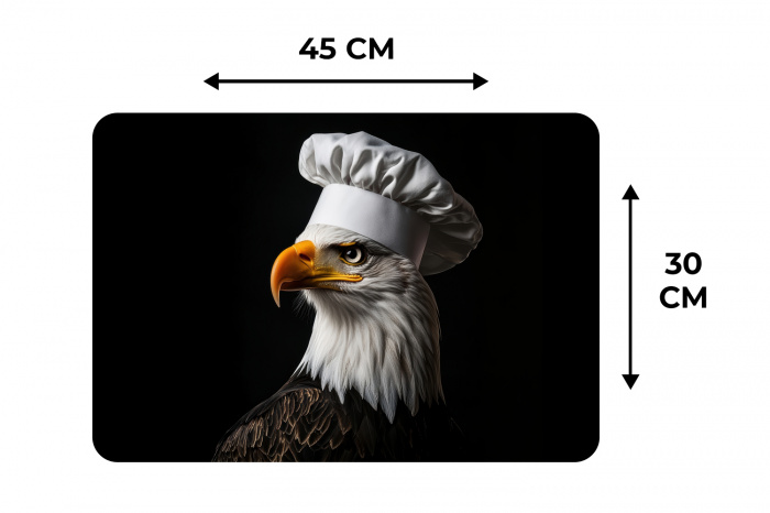Arend -Amerika - Koksmuts - Vogel - Stoer Placemat vinyl groot -specs