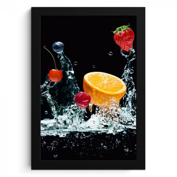 Vruchten Watervalexplosie KitchenYeah - Keuken - Fotolijst klein -3d