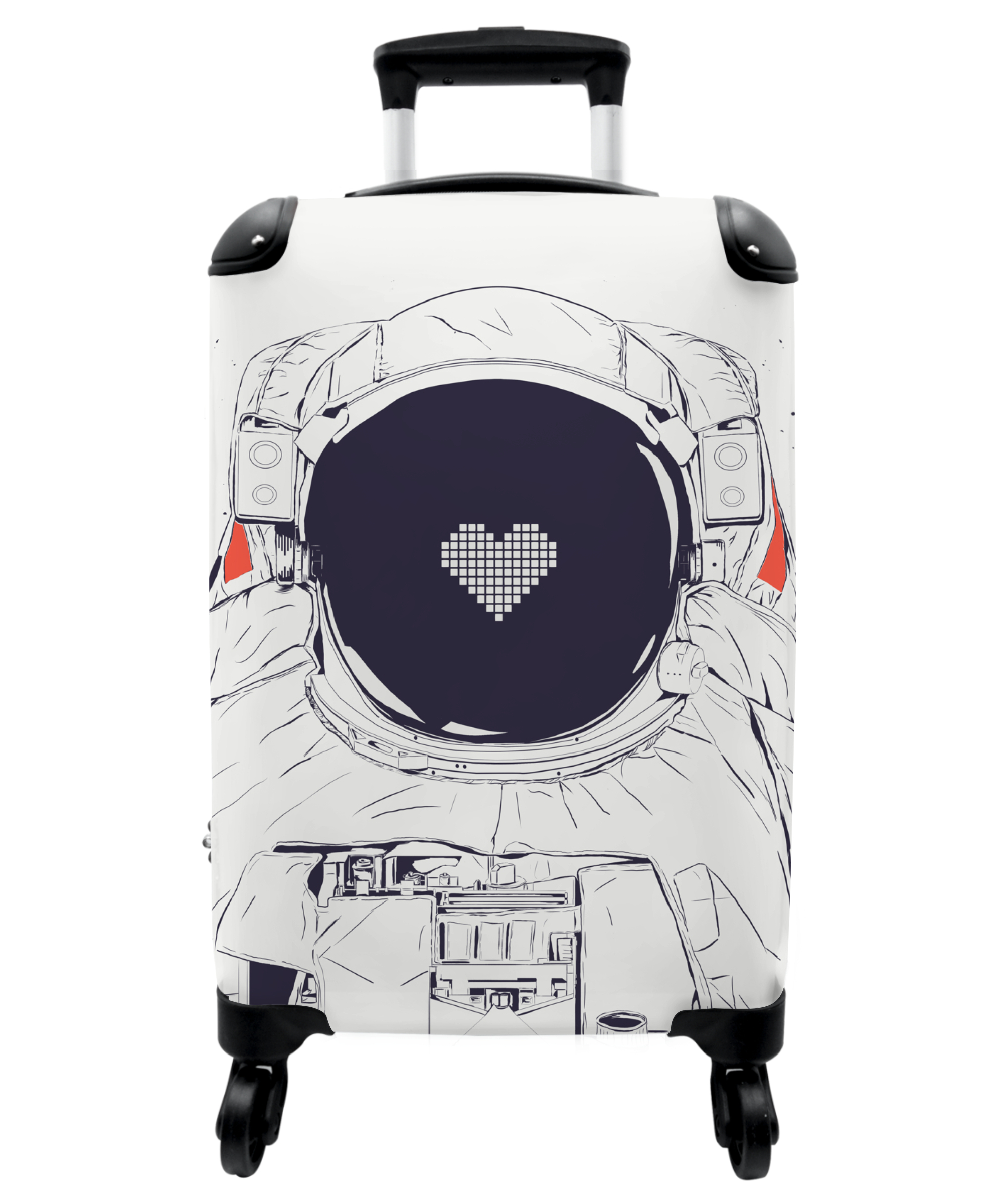 Koffer - Astronaut - Hartje - Ruimte - Liefde