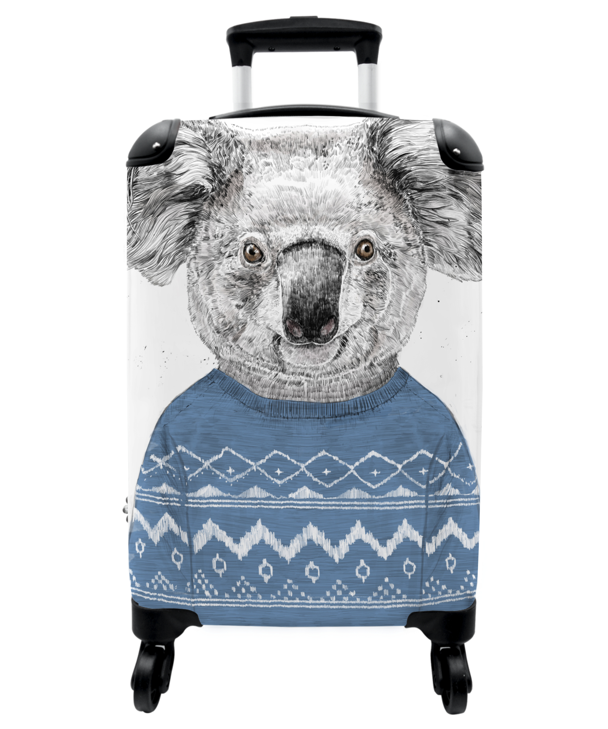 Koffer - Koala - Trui - Winter - Blauw
