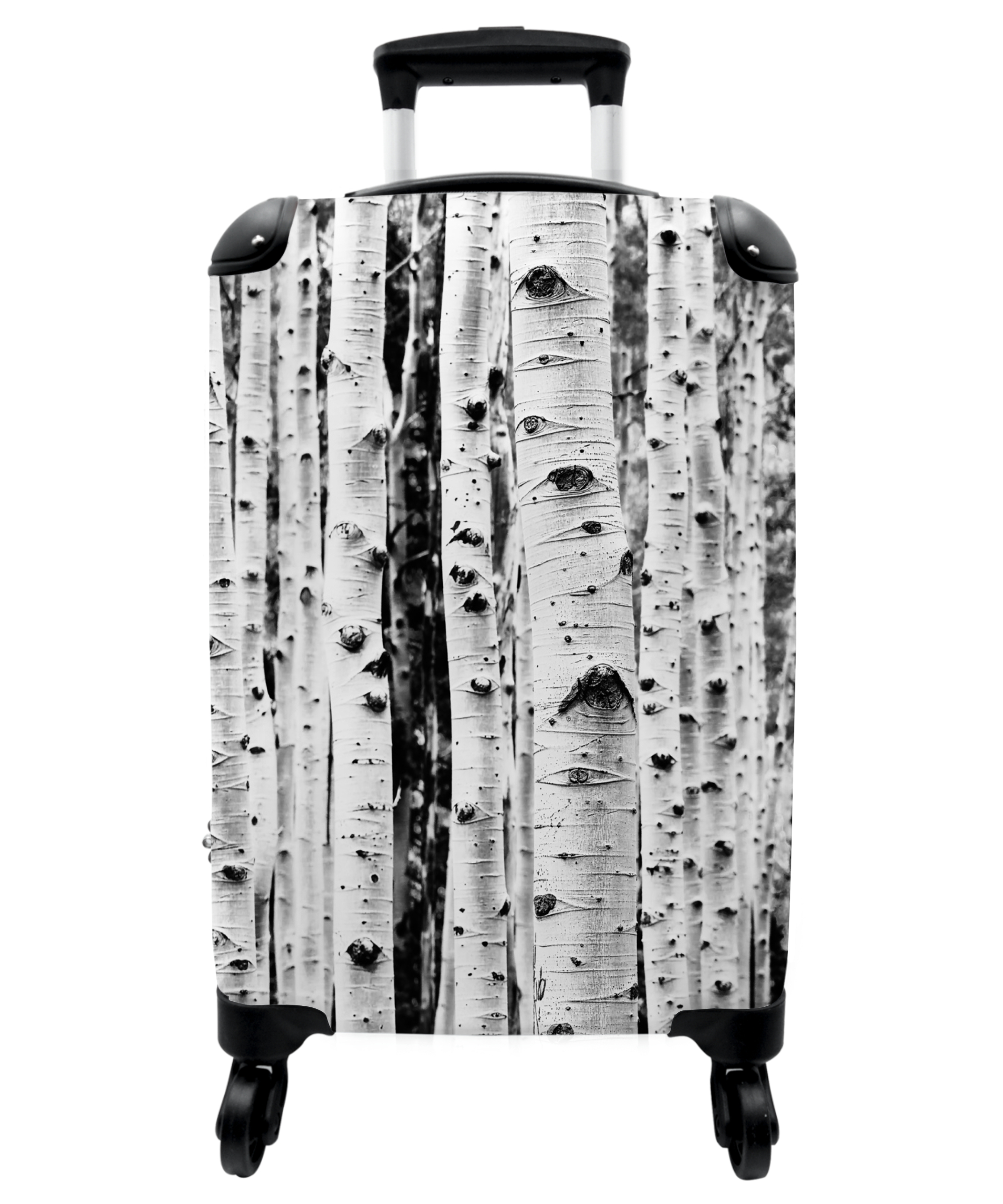 Koffer - Bomen - Hout - Zwart wit - Natuur-1