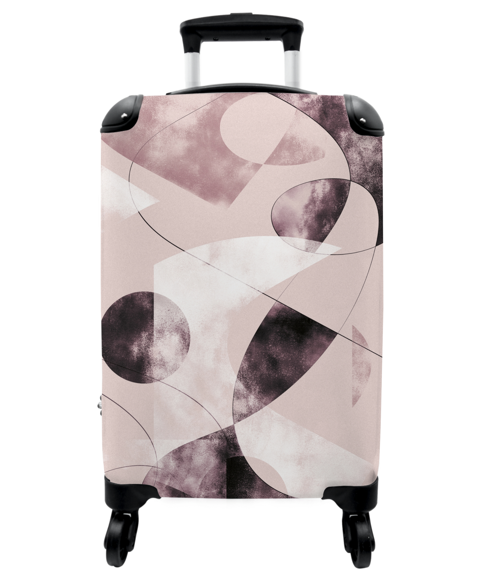 Koffer - Vormen - Pastel - Abstract - Zwart