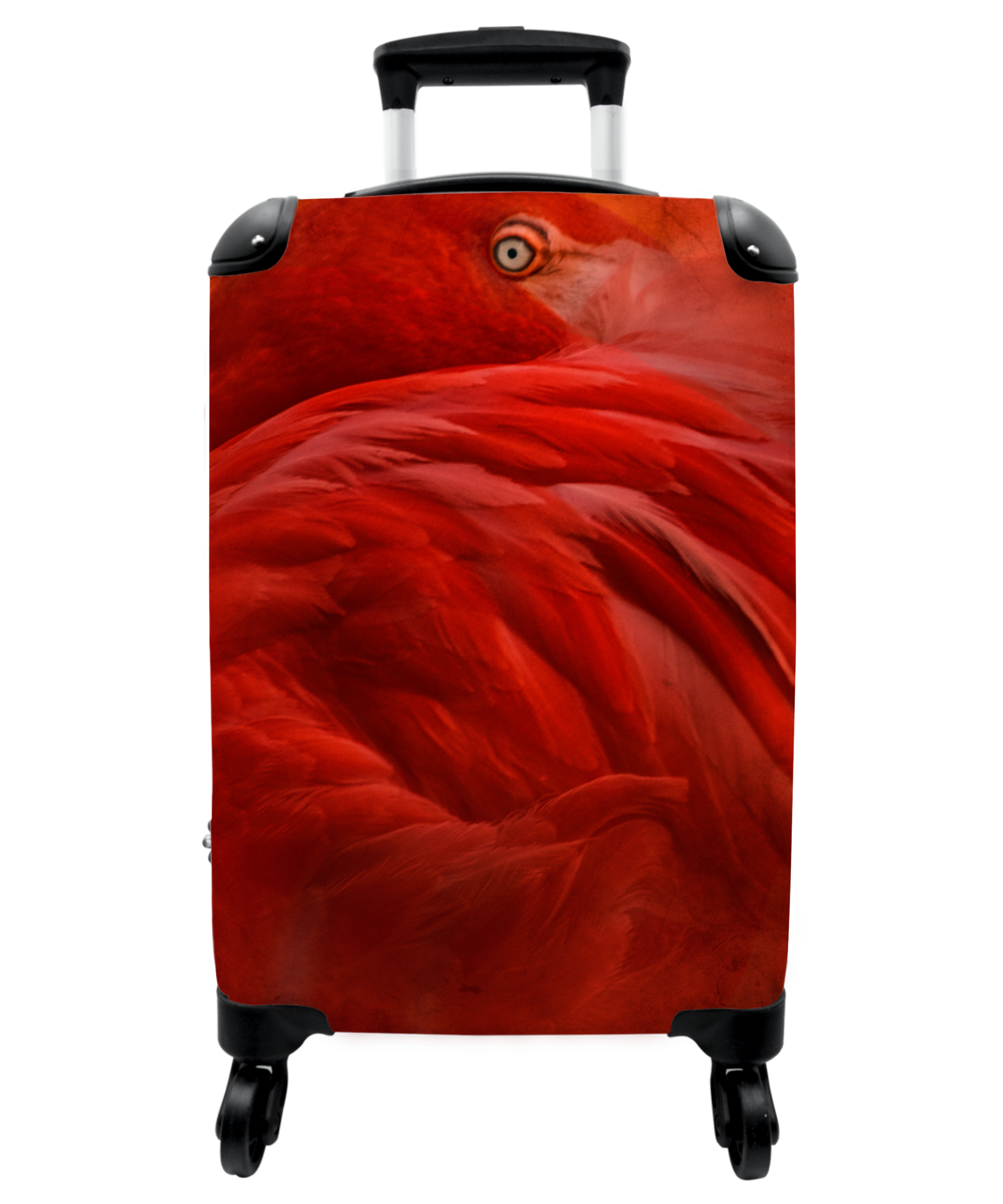 Koffer - Tropisch - Vogel - Rood - Dieren-1