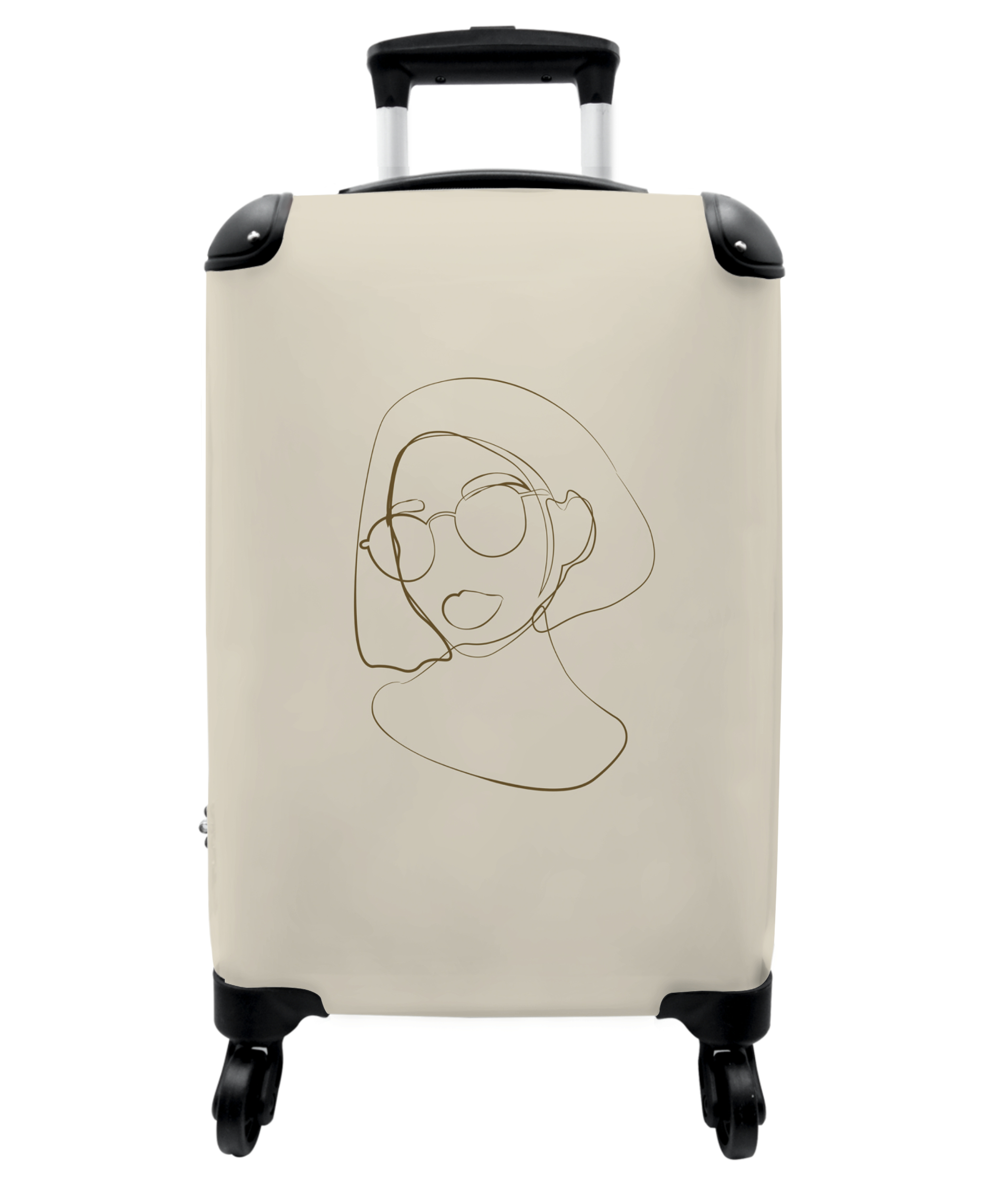 Koffer - Portret - Pastel - Vrouw - Design