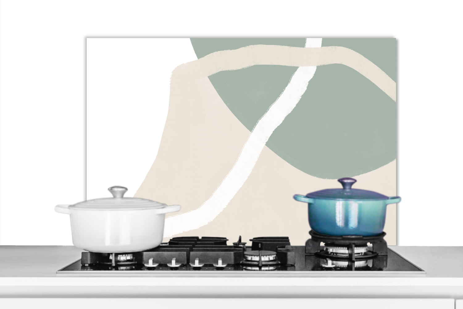 Spatscherm keuken - Minimalisme - Pastel - Design