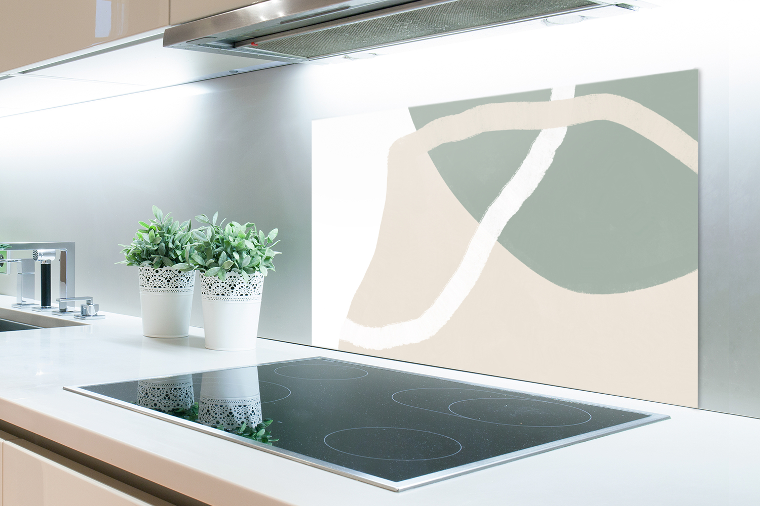 Spatscherm keuken - Minimalisme - Pastel - Design-2