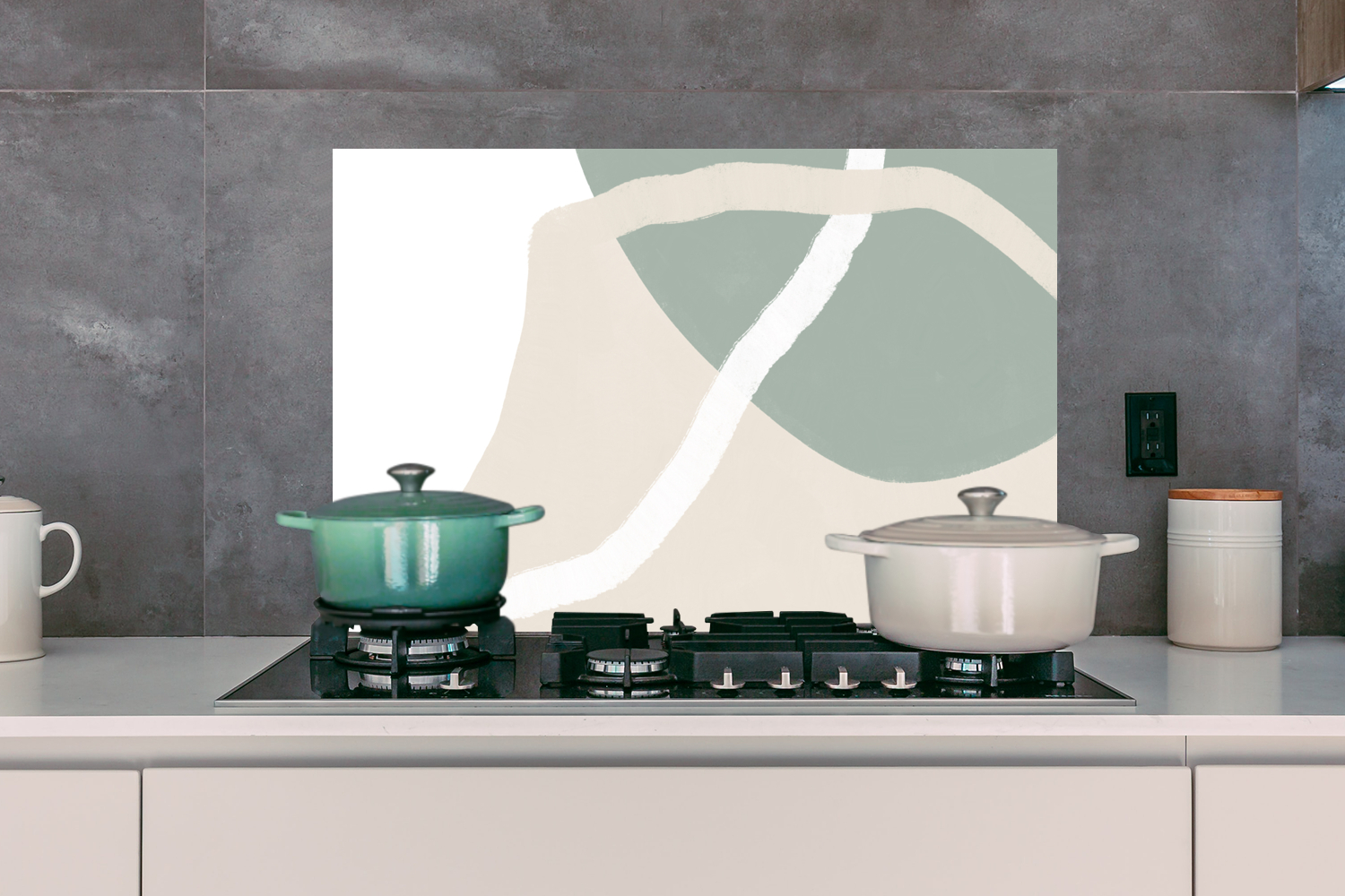 Spatscherm keuken - Minimalisme - Pastel - Design-3