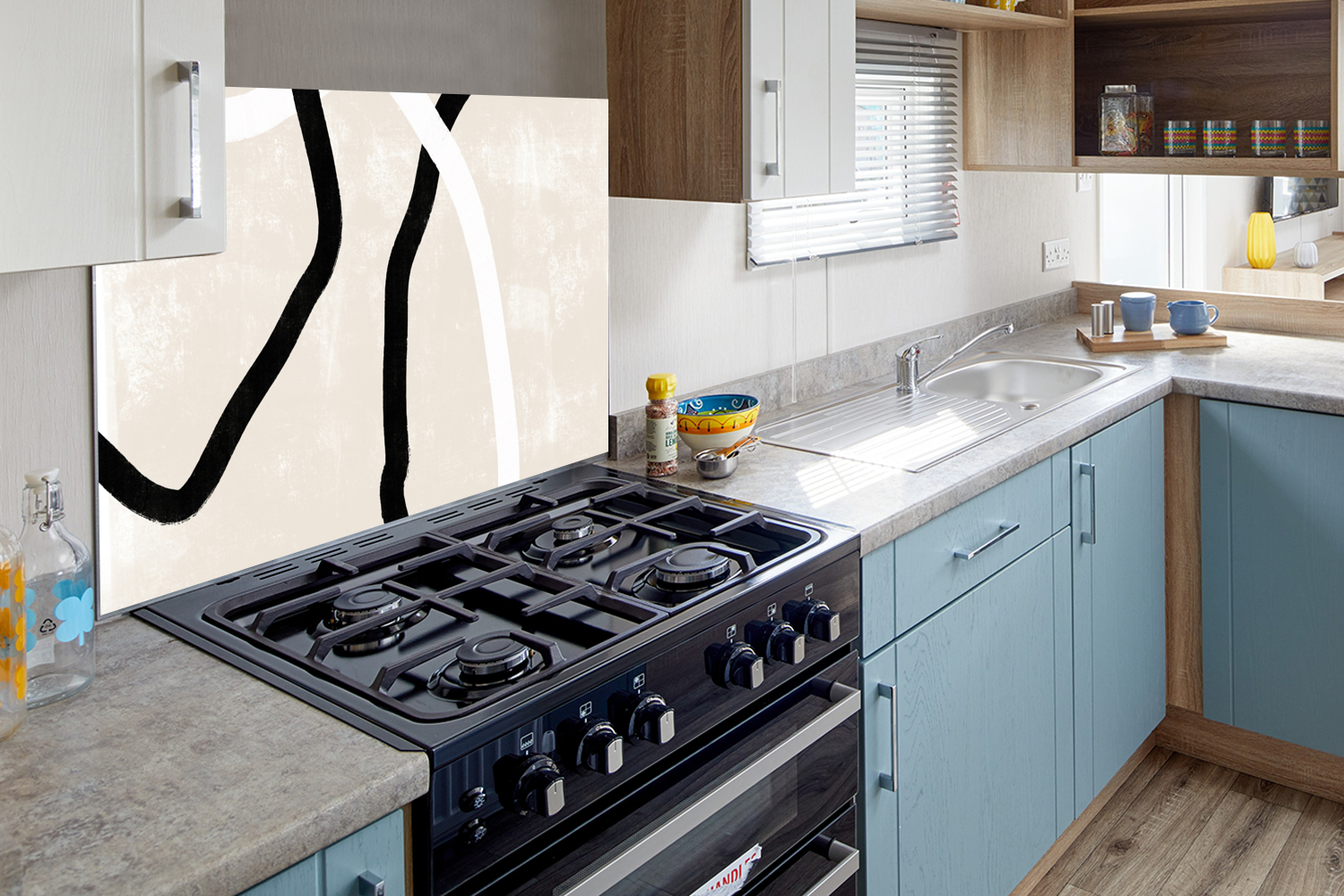 Spatscherm keuken - Roze - Minimalisme - Design-4