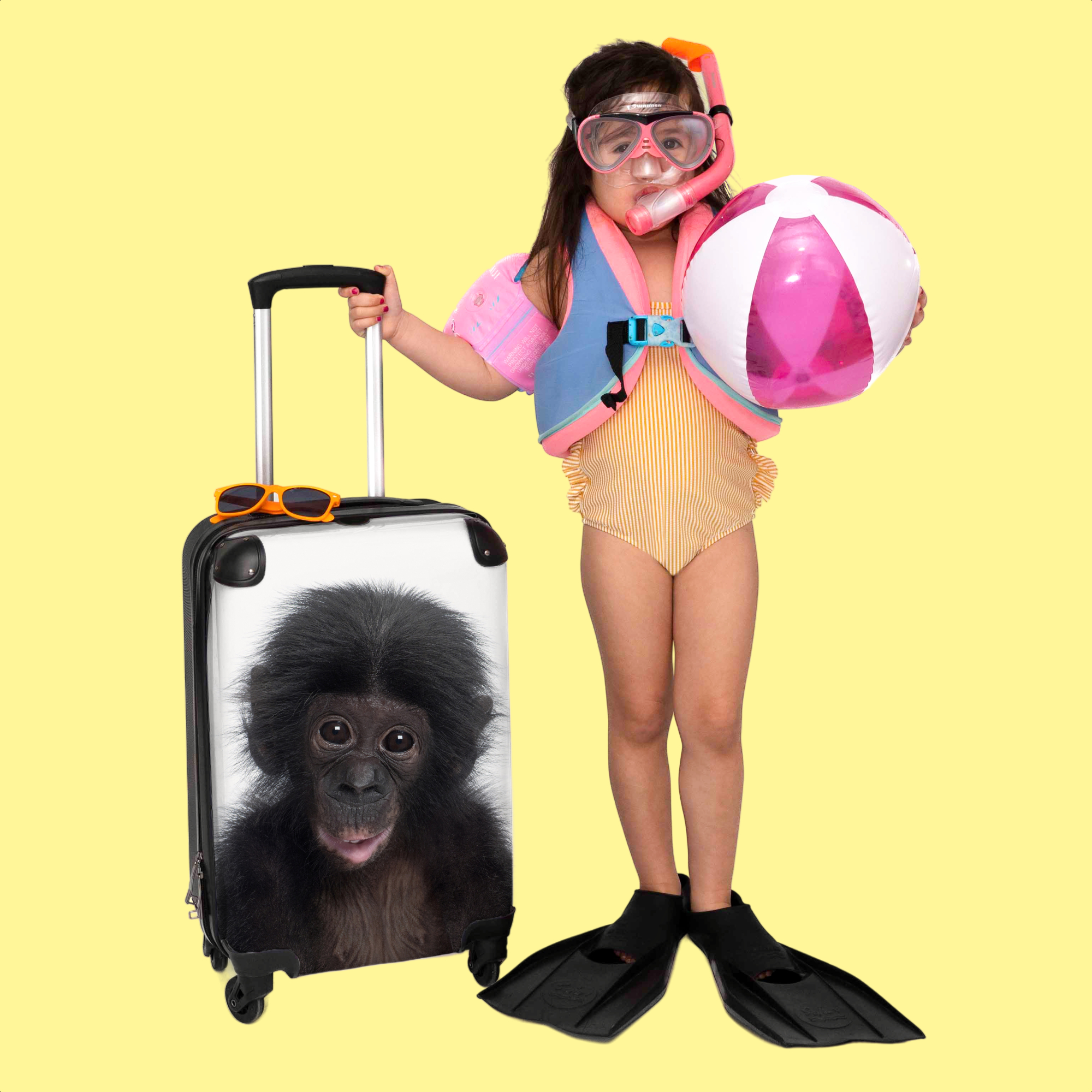 Koffer - Chimpansee - Baby - Kinderen - Aapje-thumbnail-3