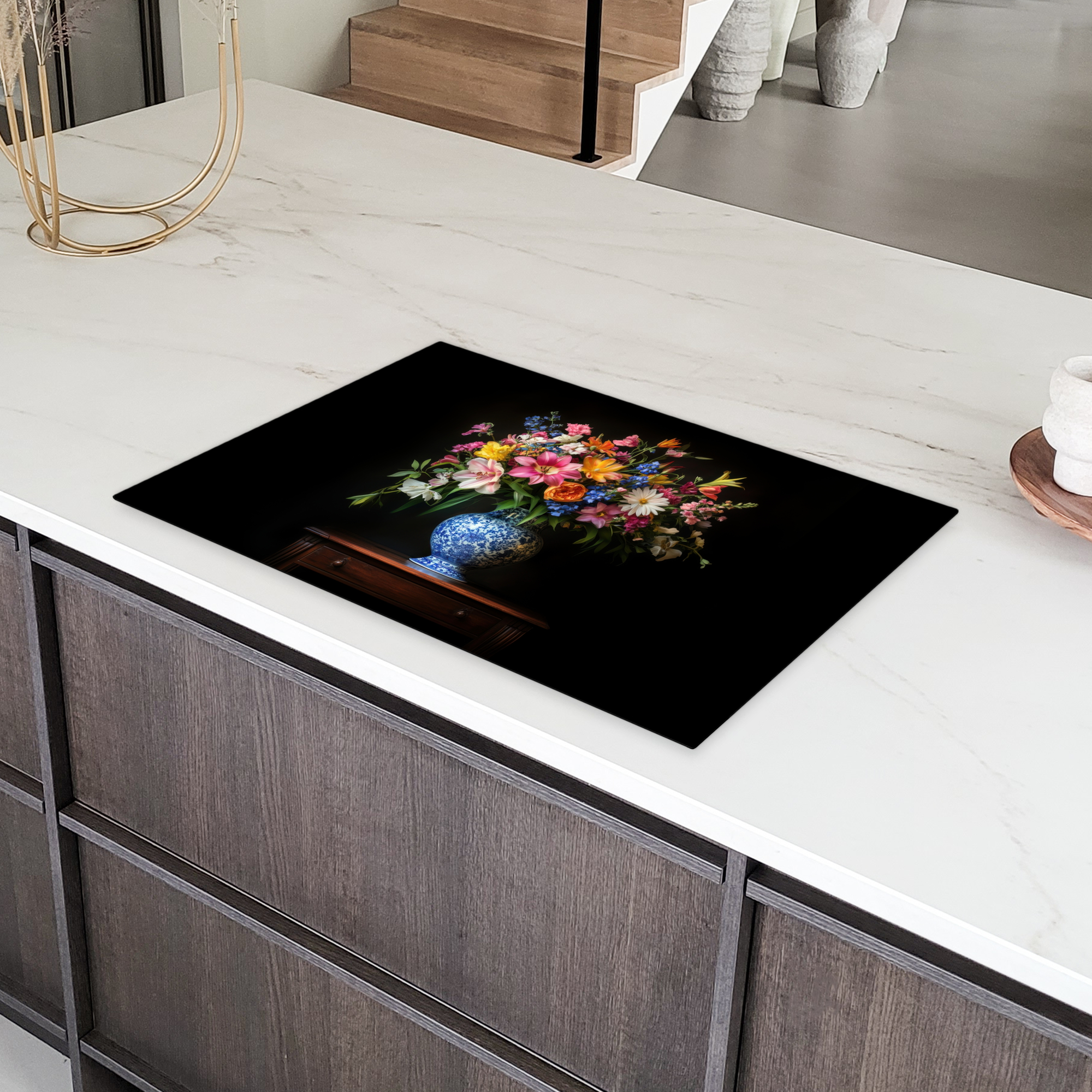Inductiebeschermer - Kleur - Vaas - Bloemen - Boeket-4