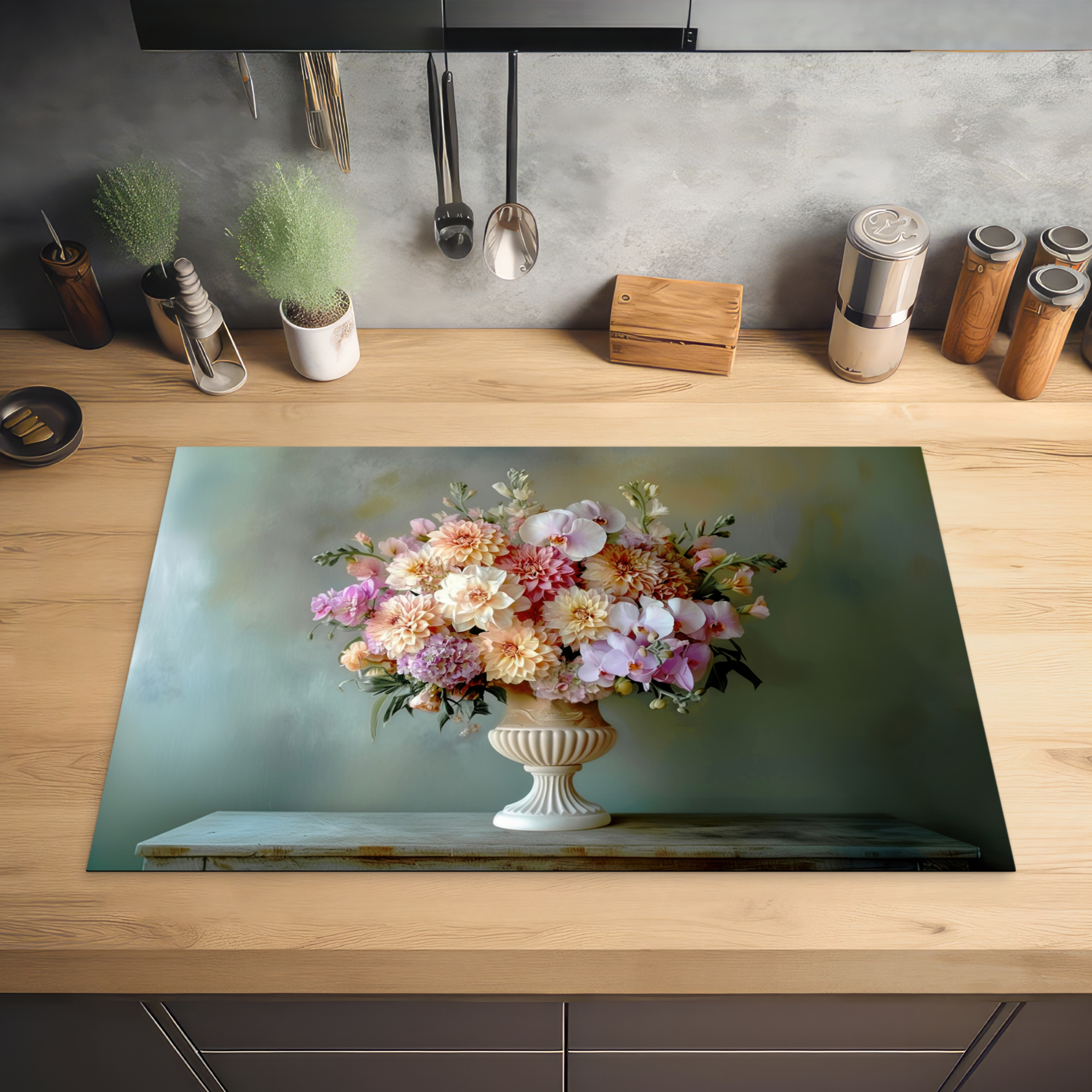 Inductiebeschermer - Orchidee - Boeket - Vaas - Bloemen-2