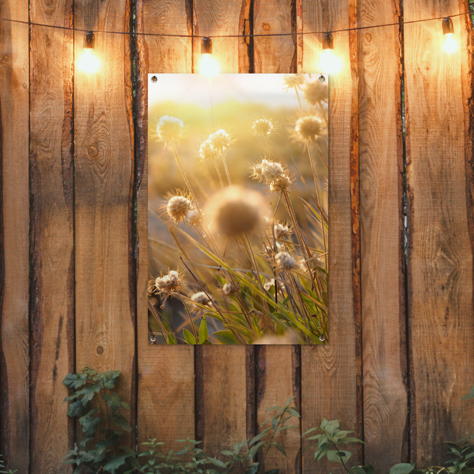 Tuinposter - Planten - Natuur - Bloemen - Zon - Horizon - Staand-2