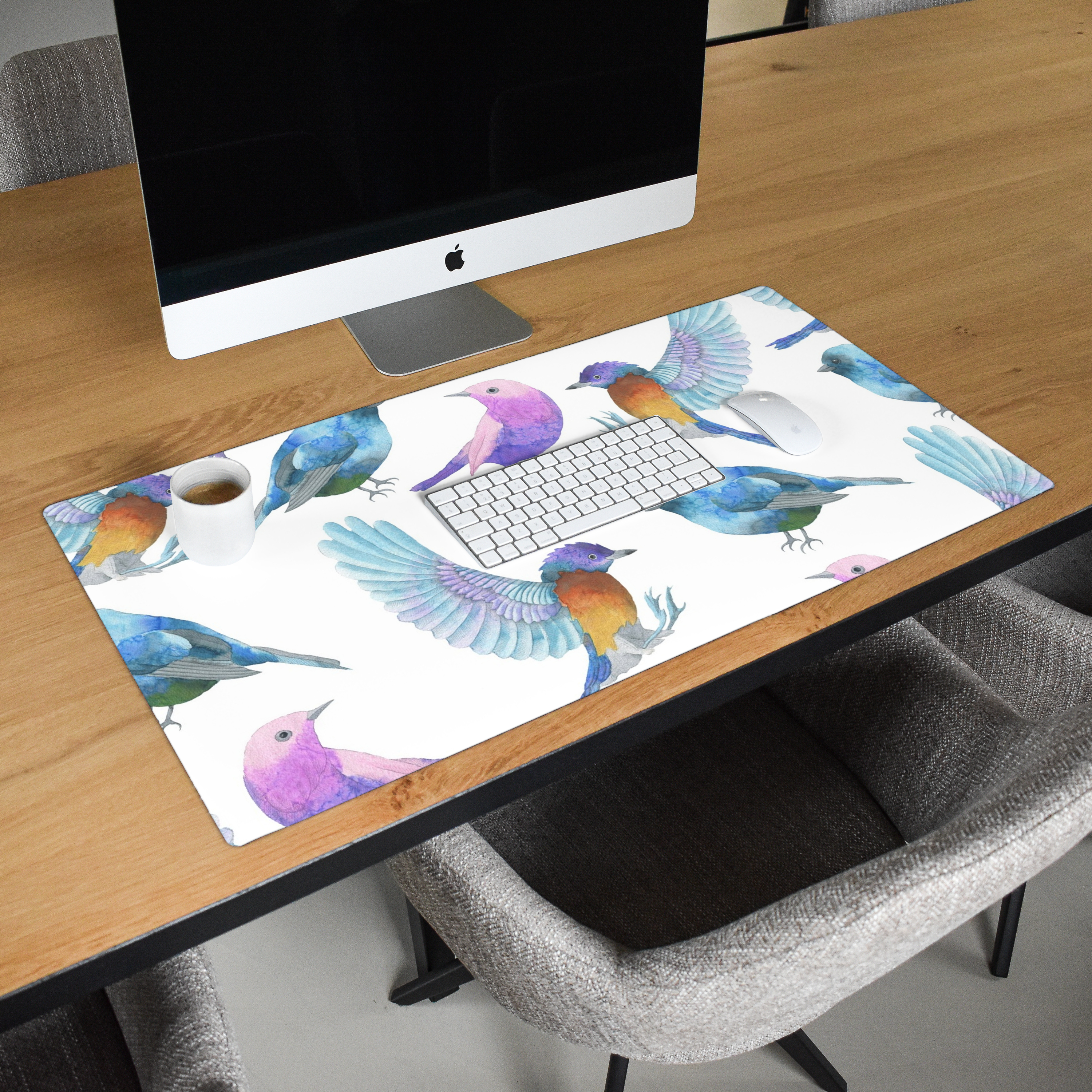 Schreibtischunterlage - Design - Vögel-2
