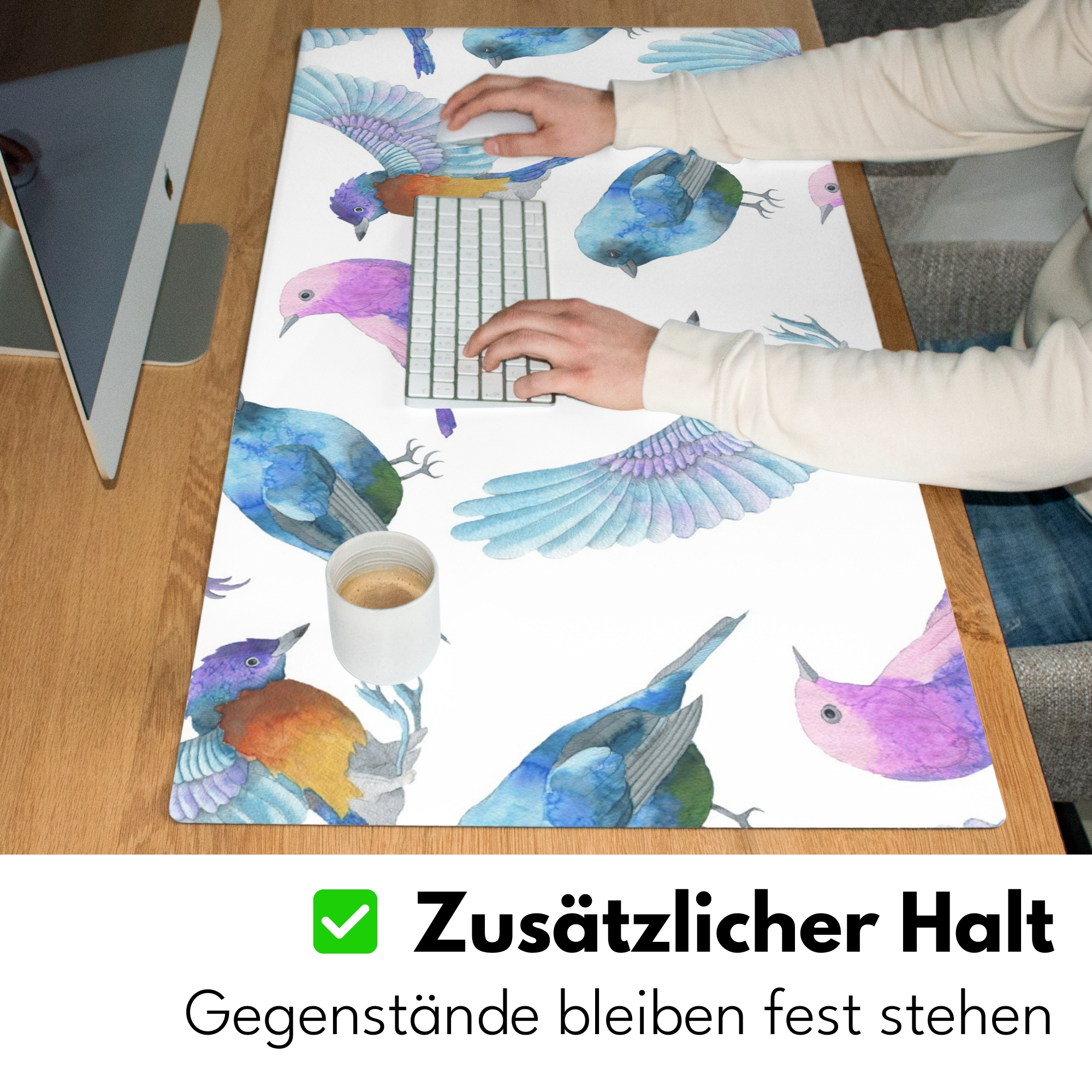 Schreibtischunterlage - Design - Vögel-5