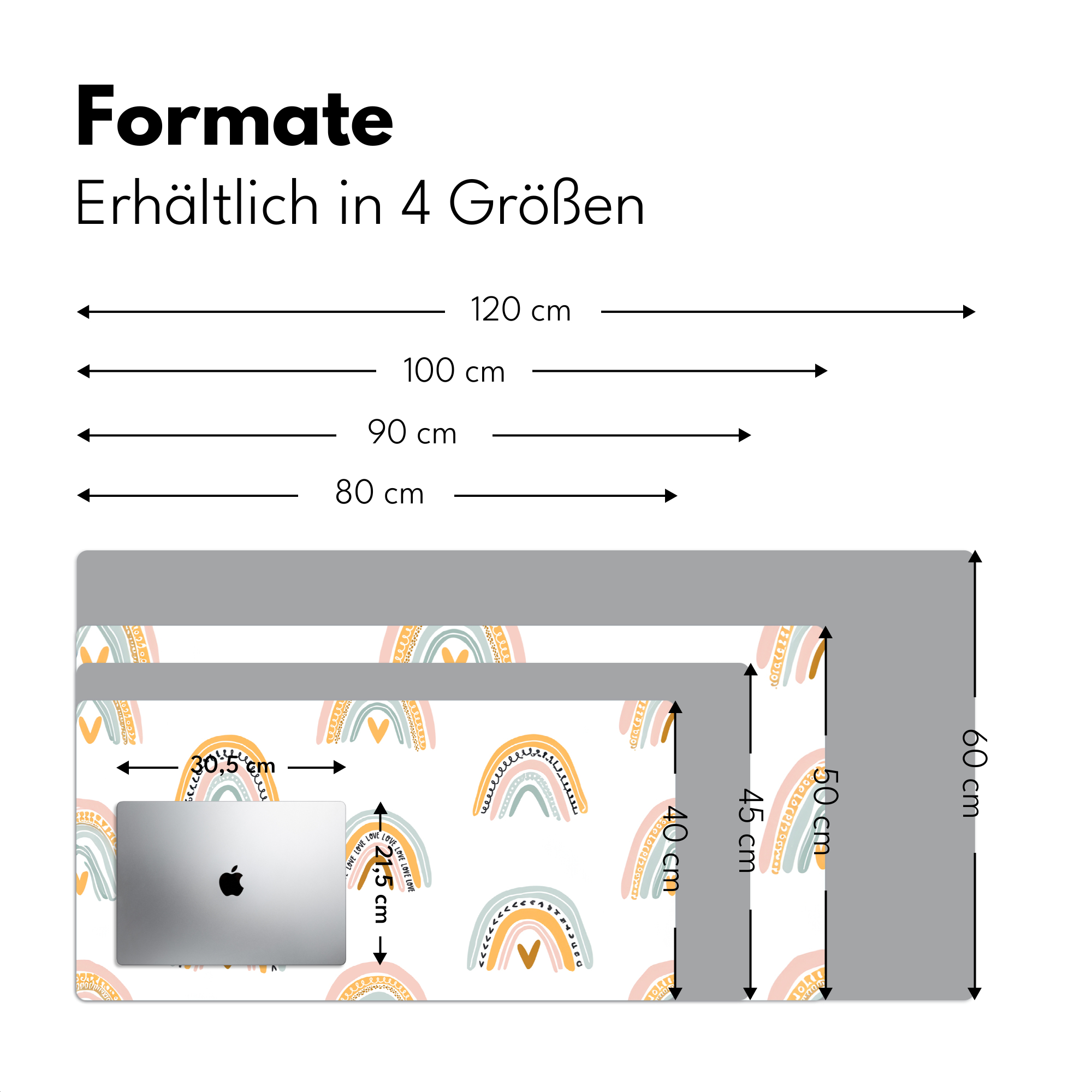 Schreibtischunterlage - Design – Regenbogen-4