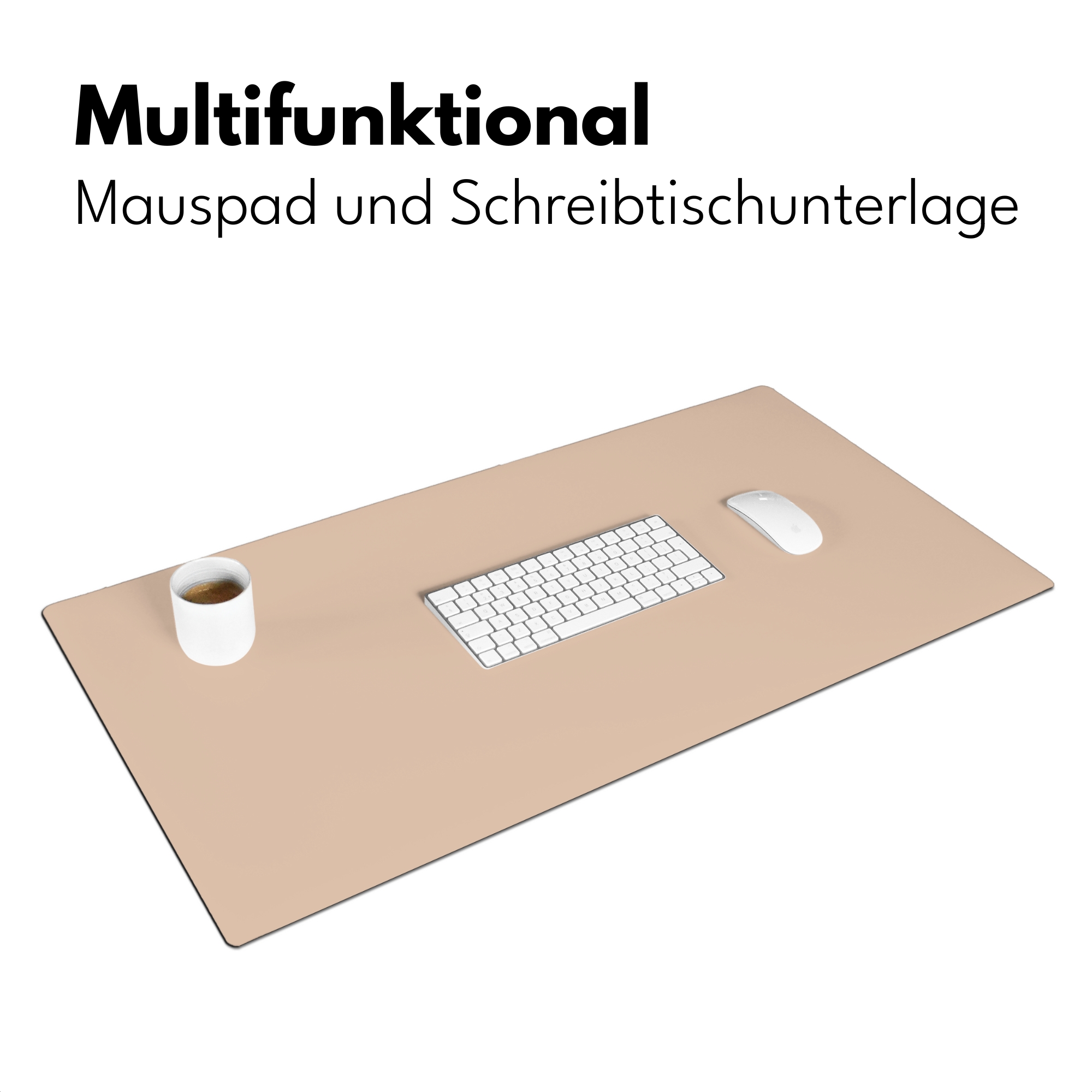 Schreibtischunterlage - Beige – Farben – Uni-3